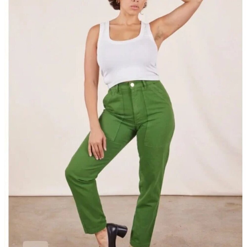 Big Bud Press Pencil pants, green, size XXS N54